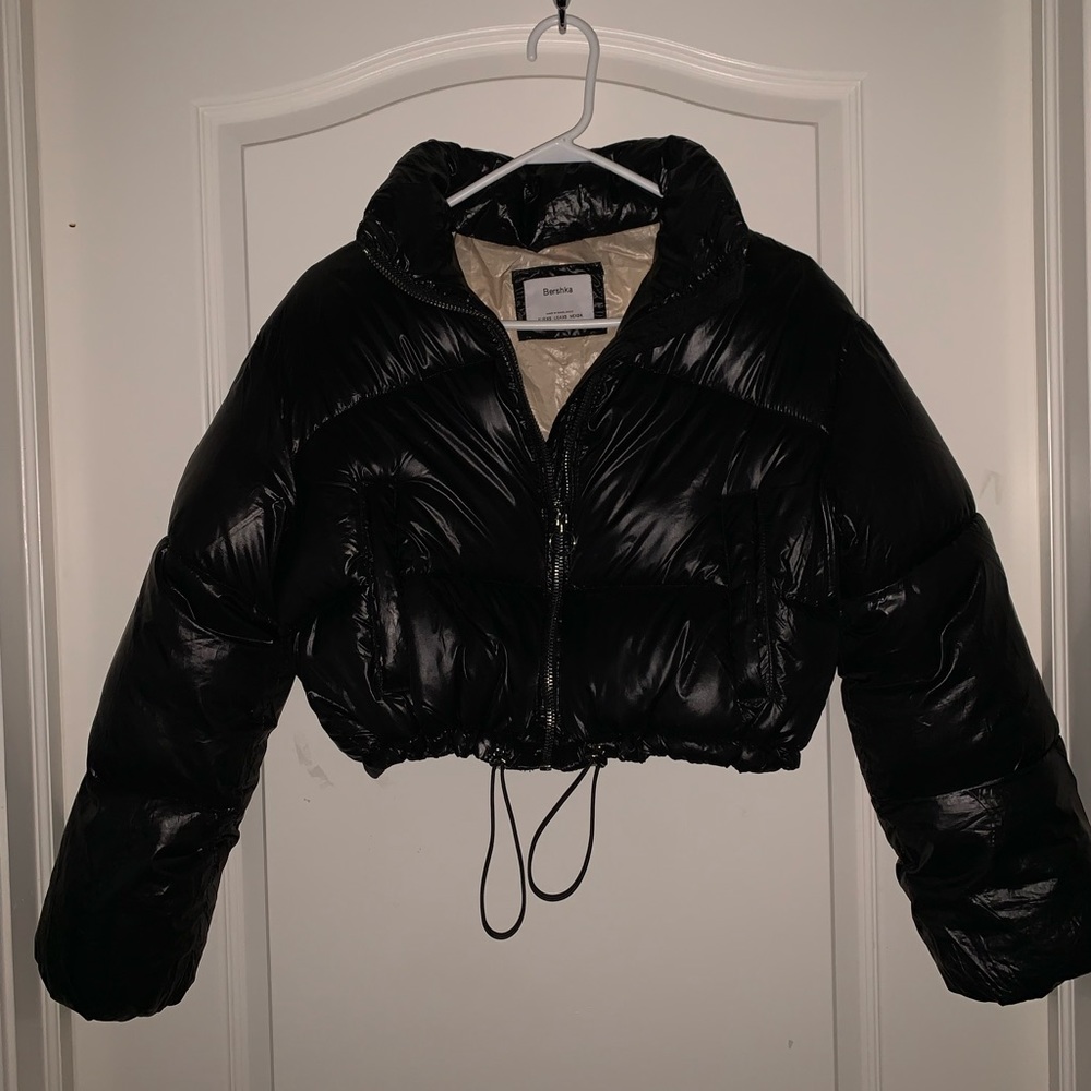 Bershka Mini Black Puffer Coat
